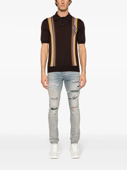 Trasher Ripped Skinny Jeans by Amiri - bottegalusso: Premier Destination for Modern Luxury Menswear