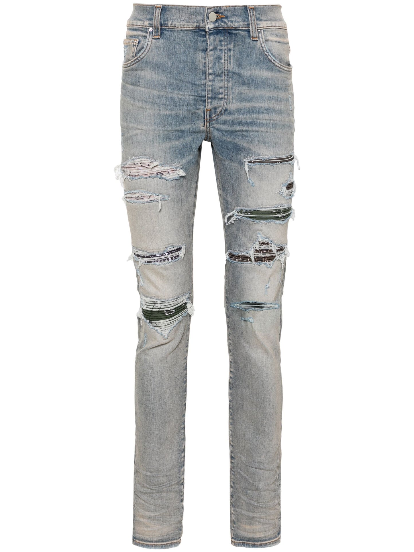 trasher ripped skinny jeans by amiri - bottegalusso: premier destination for modern luxury menswear