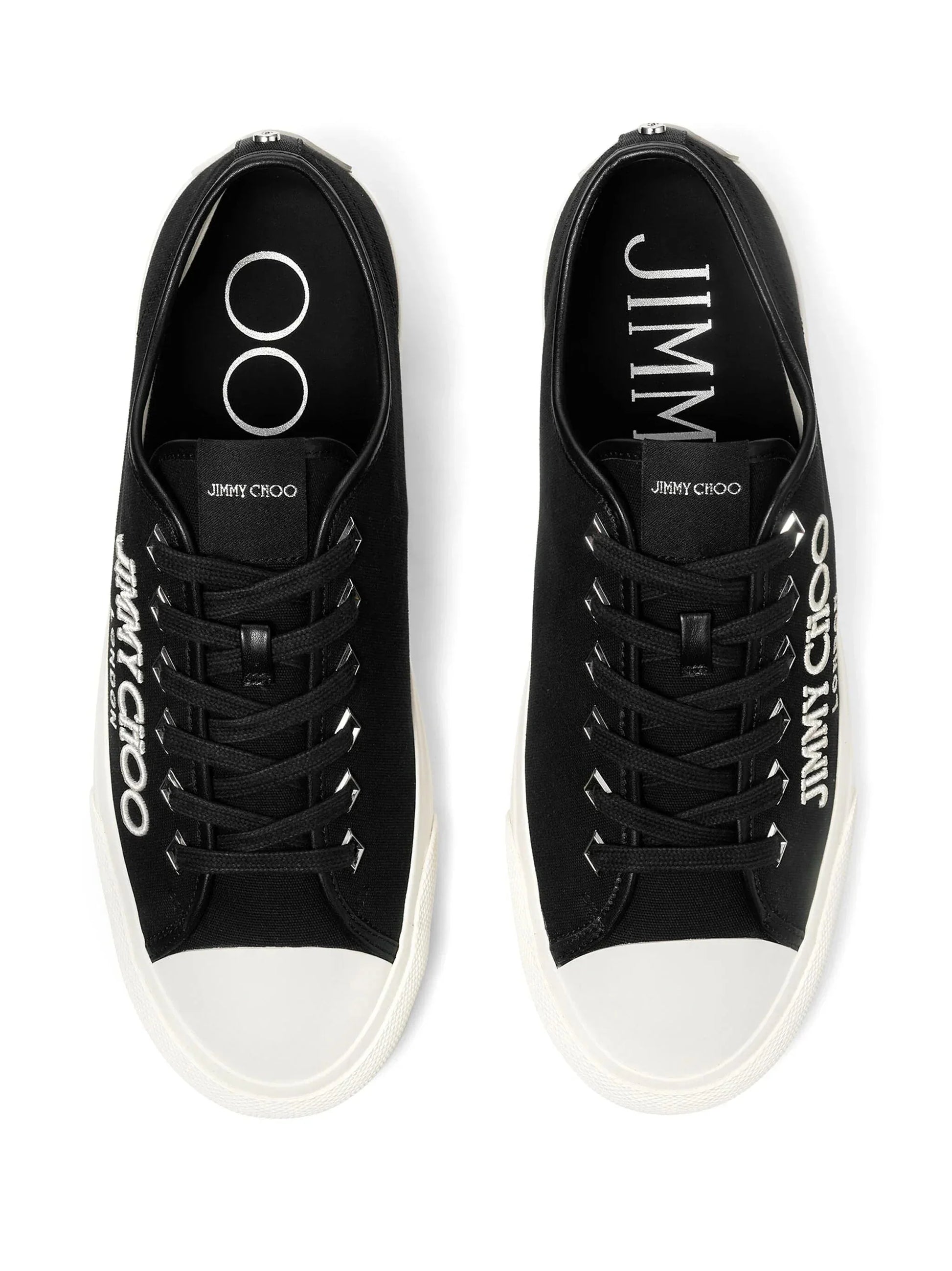 Palma M Logo Embroidered Sneakers by Jimmy Choo - bottegalusso: Premier Destination for Modern Luxury Menswear