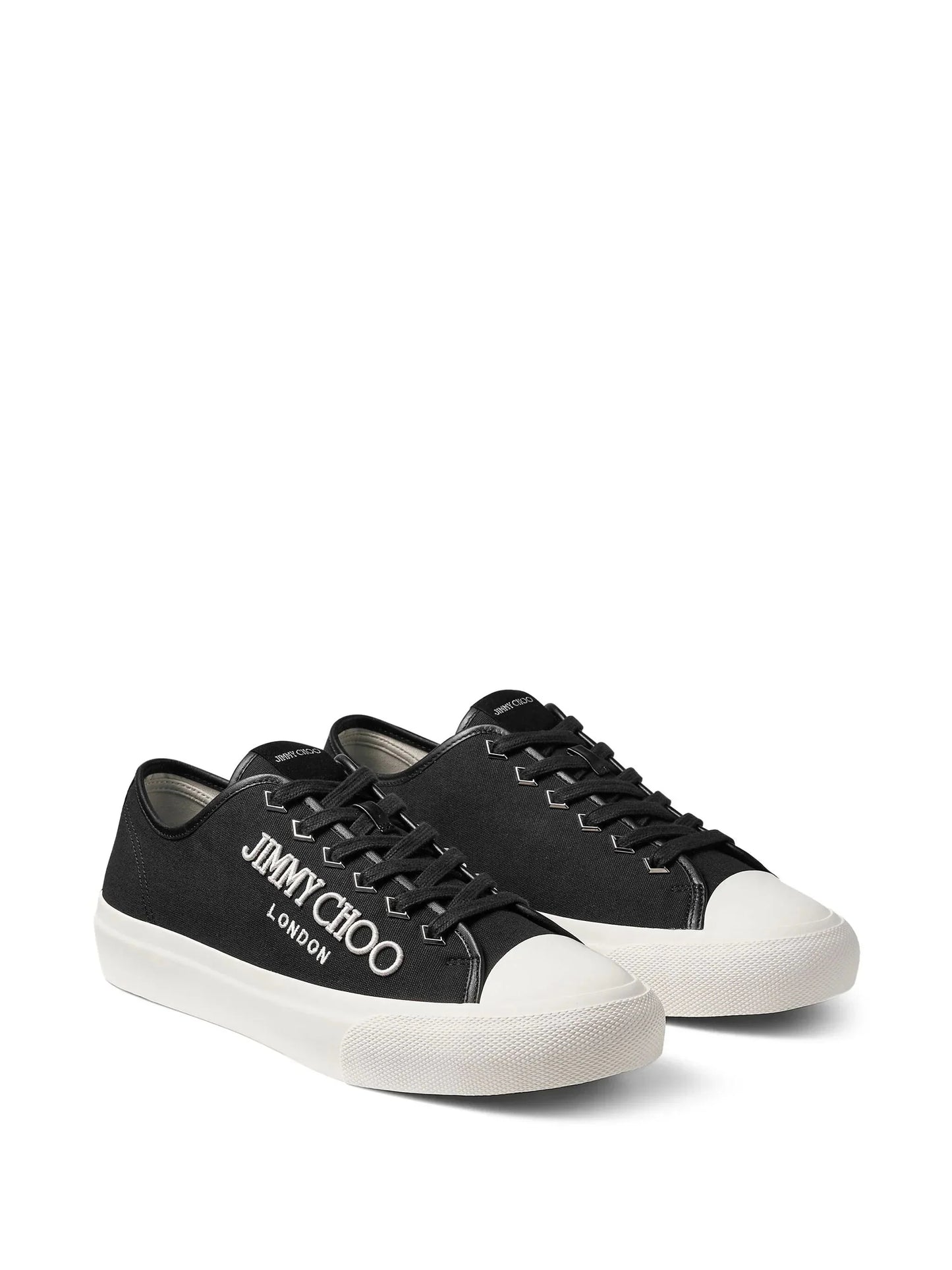 palma m logo embroidered sneakers by jimmy choo - bottegalusso: premier destination for modern luxury menswear