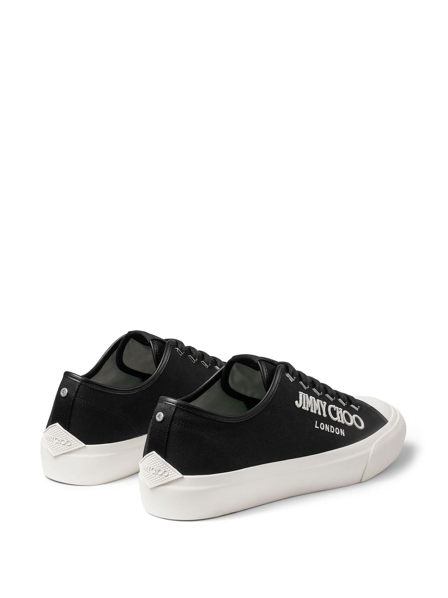 palma m logo embroidered sneakers by jimmy choo - bottegalusso: premier destination for modern luxury menswear