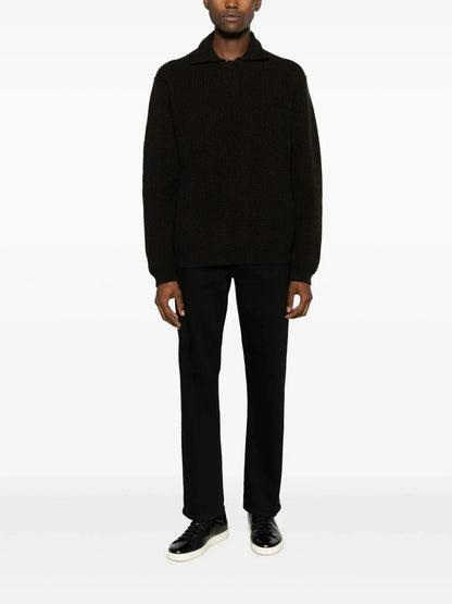 Oasi Cashmere Waffle Knit Polo Shirt by Zegna - bottegalusso: Premier Destination for Modern Luxury Menswear