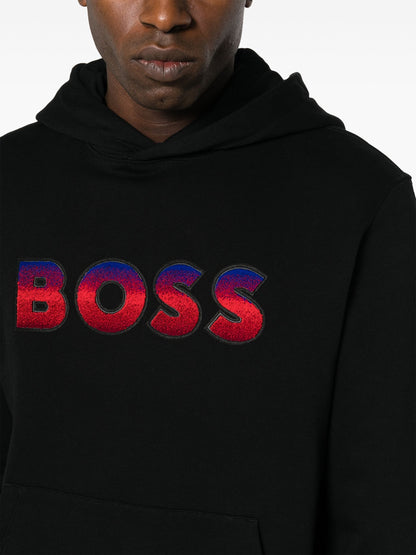 Logo Print Gradient Effect Hoodie by BOSS - bottegalusso: Premier Destination for Modern Luxury Menswear