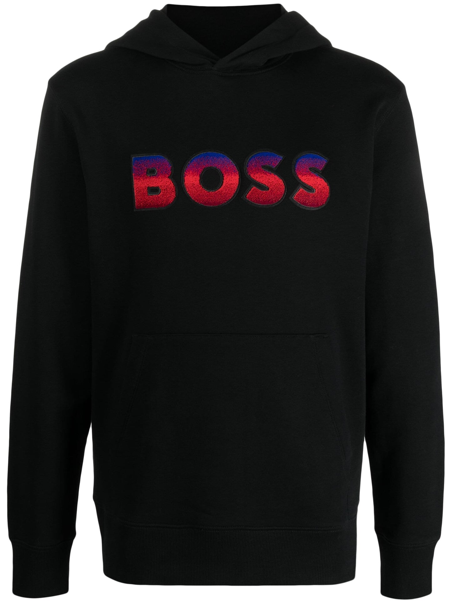 logo print gradient effect hoodie by boss - bottegalusso: premier destination for modern luxury menswear