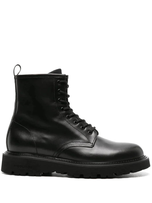 New City Leather Boots by Woolrich - bottegalusso: Premier Destination for Modern Luxury Menswear