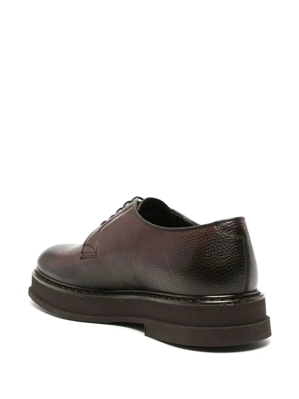 round toe leather derby shoes by doucal's - bottegalusso: premier destination for modern luxury menswear