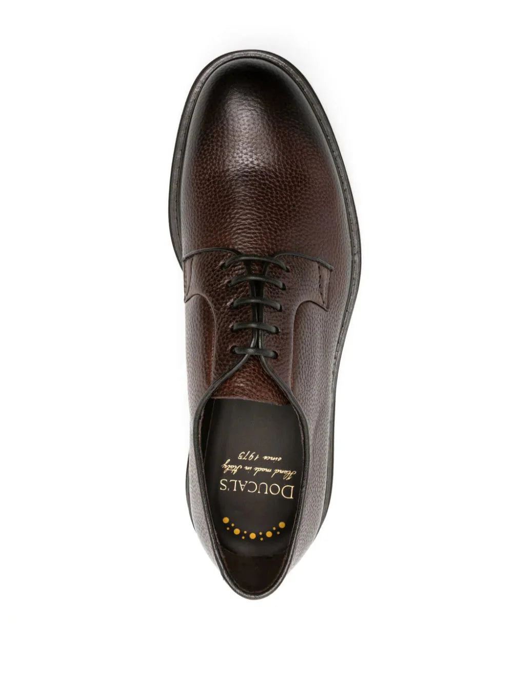 round toe leather derby shoes by doucal's - bottegalusso: premier destination for modern luxury menswear