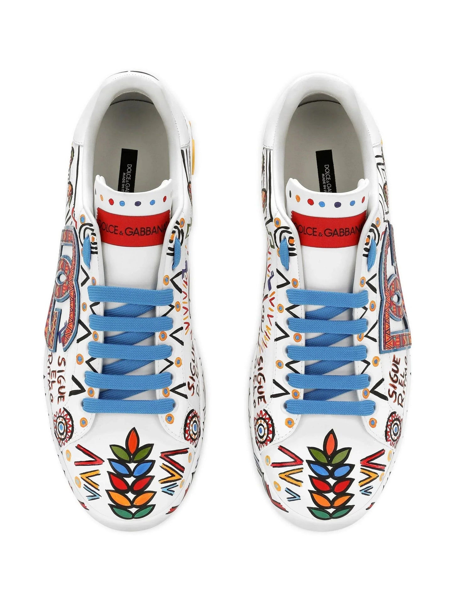 portofino low top sneakers by dolce & gabbana - bottegalusso: premier destination for modern luxury menswear