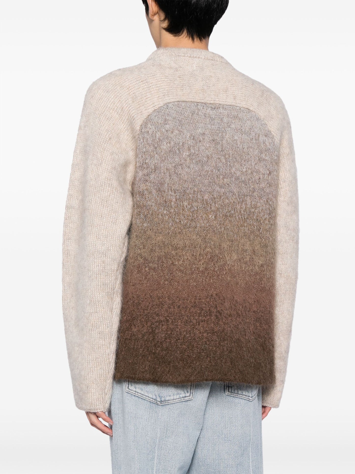 rainbow gradient effect crew neck jumper by erl - bottegalusso: premier destination for modern luxury menswear