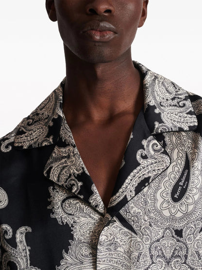 Paisley Print Silk Shirt