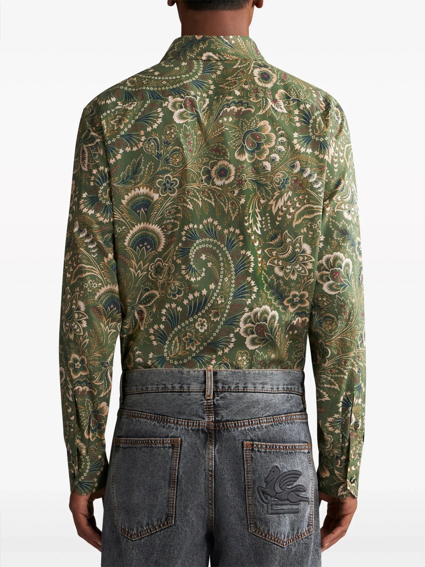 paisley print cotton shirt