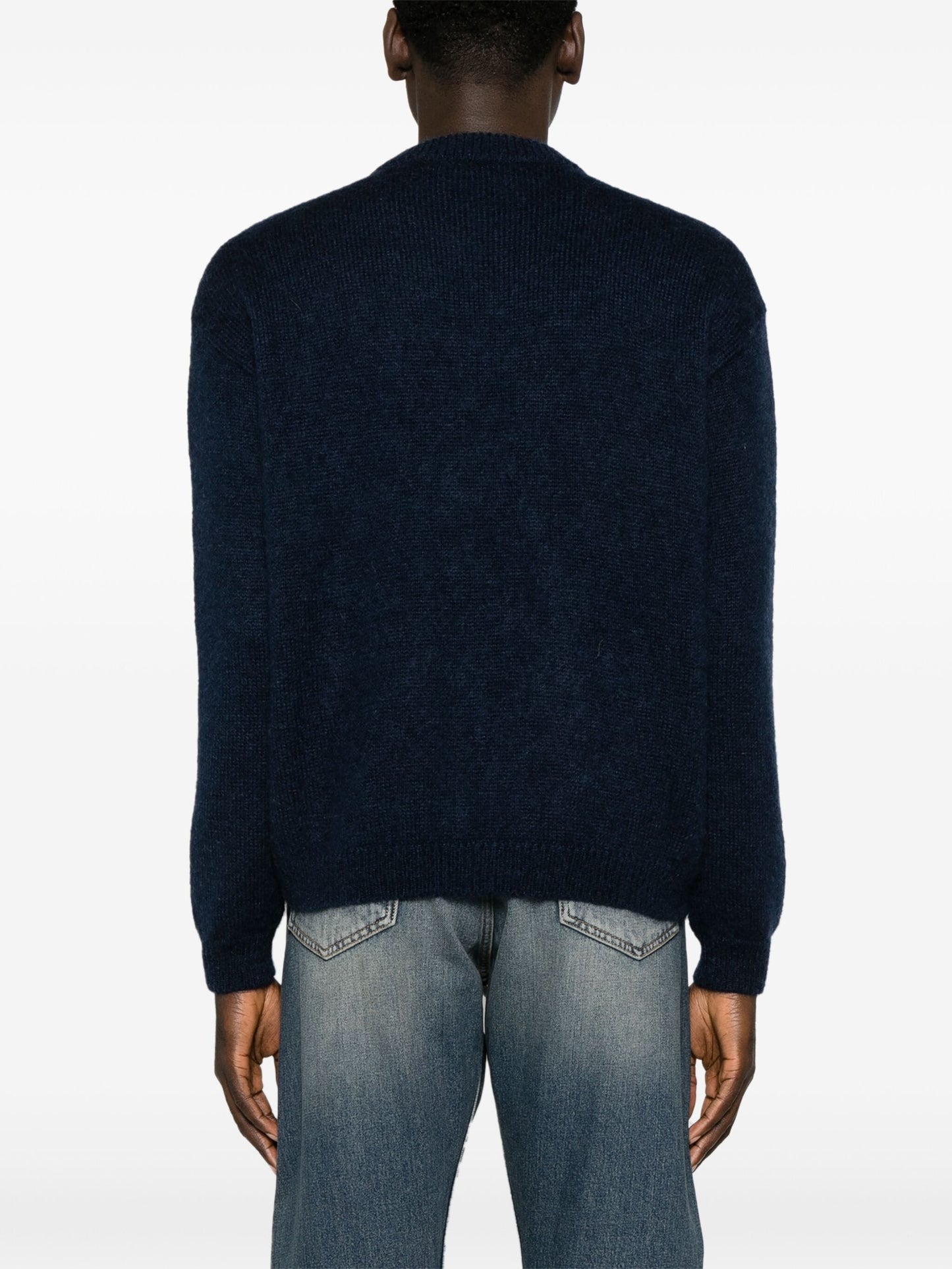 mock neck logo jacquard jumper by lanvin - bottegalusso: premier destination for modern luxury menswear