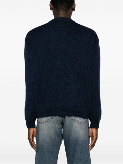 Mock Neck Logo Jacquard Jumper by Lanvin - bottegalusso: Premier Destination for Modern Luxury Menswear