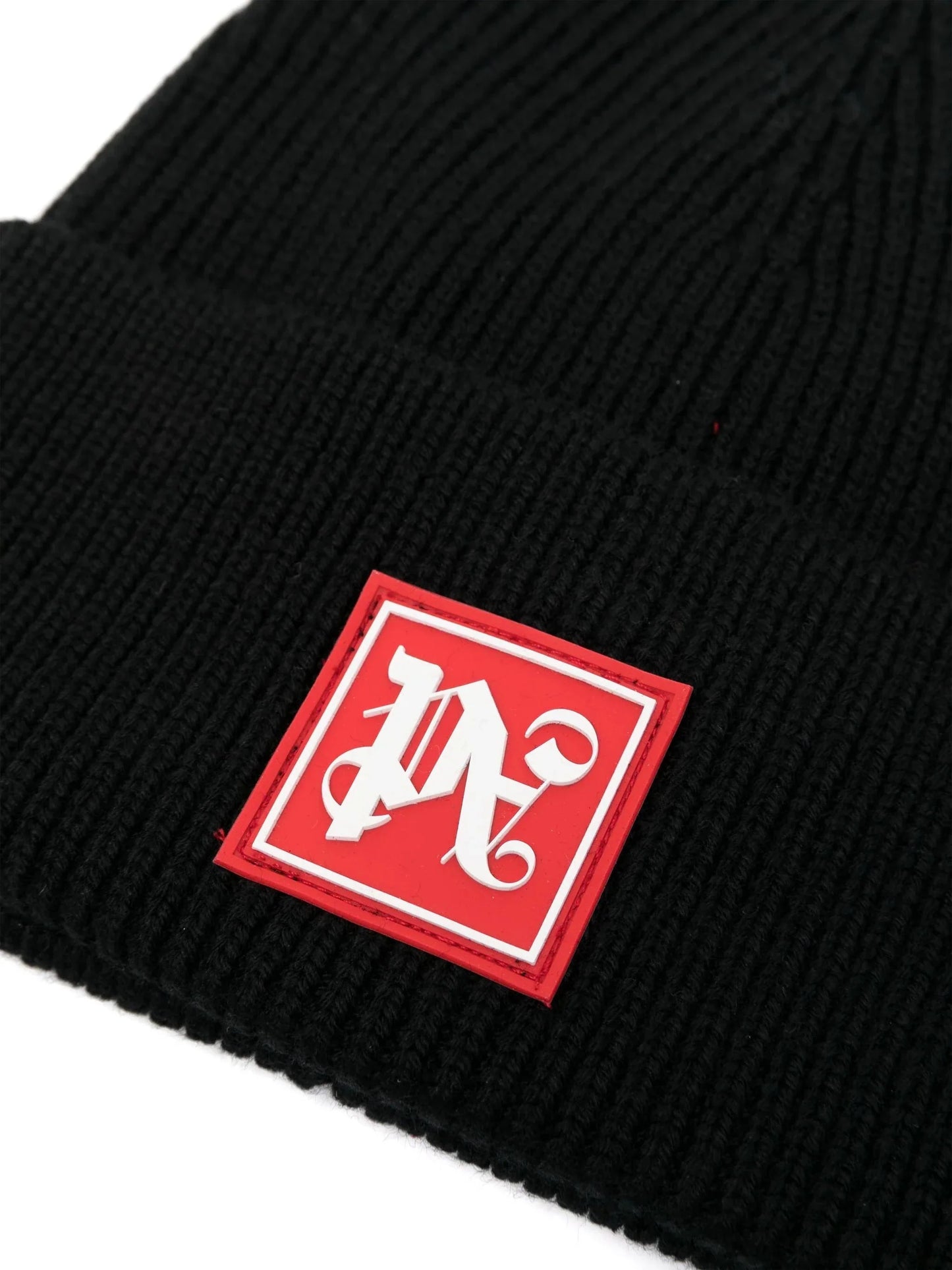 monogram appliqué ski beanie by palm angels - bottegalusso: premier destination for modern luxury menswear