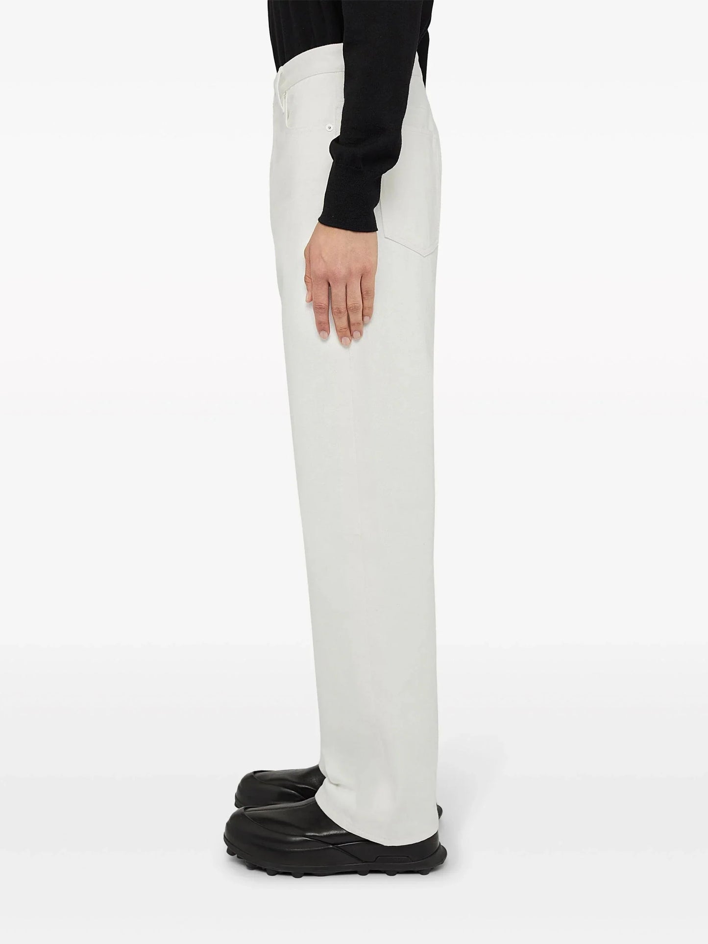 mid rise straight leg jeans by jil sander - bottegalusso: premier destination for modern luxury menswear