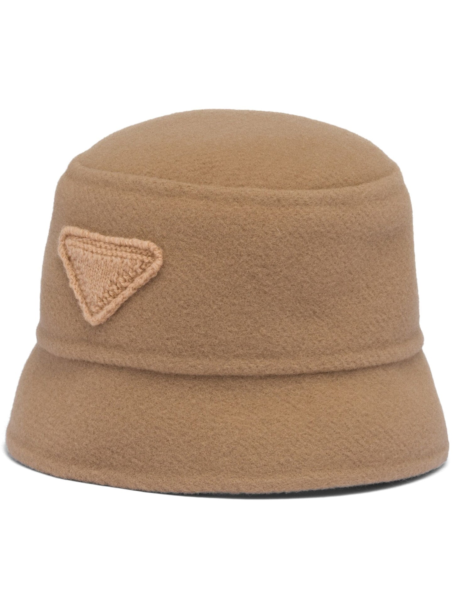 triangle logo bucket hat by prada - bottegalusso: premier destination for modern luxury menswear