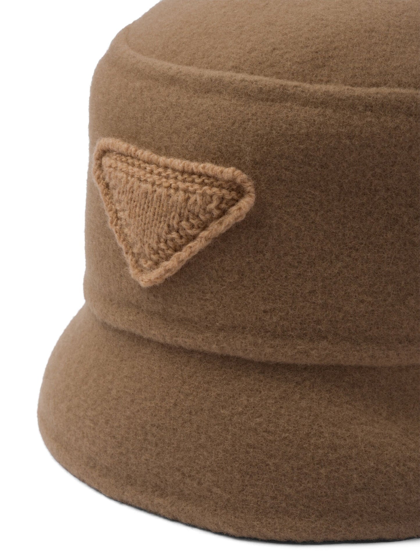 triangle logo bucket hat by prada - bottegalusso: premier destination for modern luxury menswear