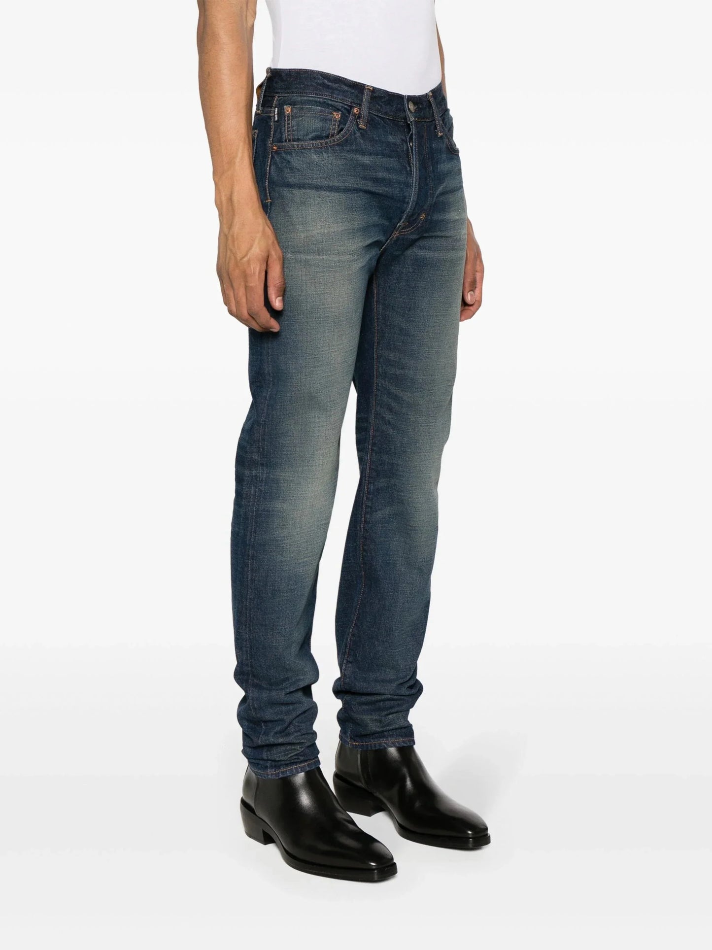 straight teg selvedge jeans by tom ford - bottegalusso: premier destination for modern luxury menswear