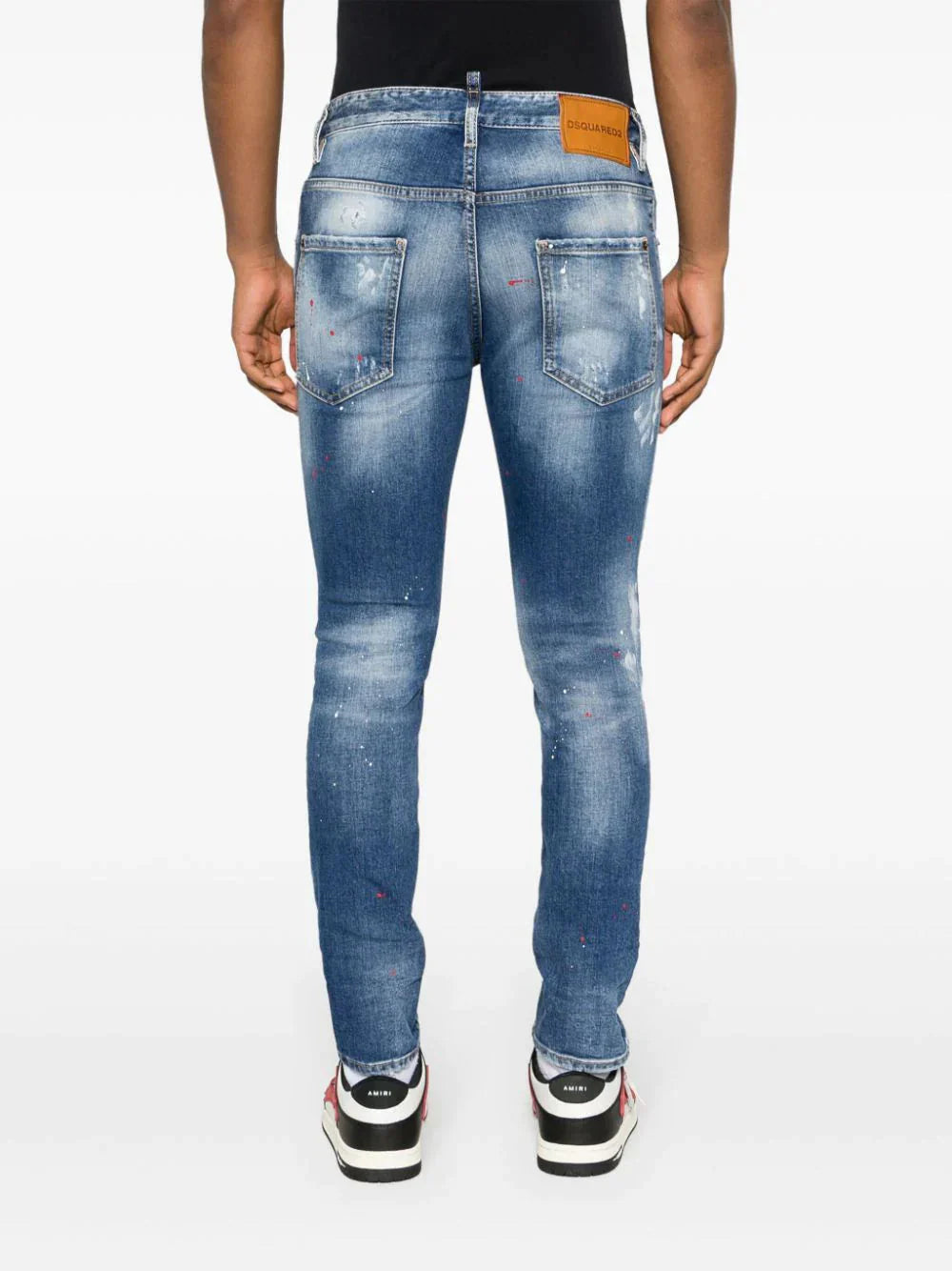 Paint Splatter Distressed Skinny Jeans by Dsquared2 - bottegalusso: Premier Destination for Modern Luxury Menswear