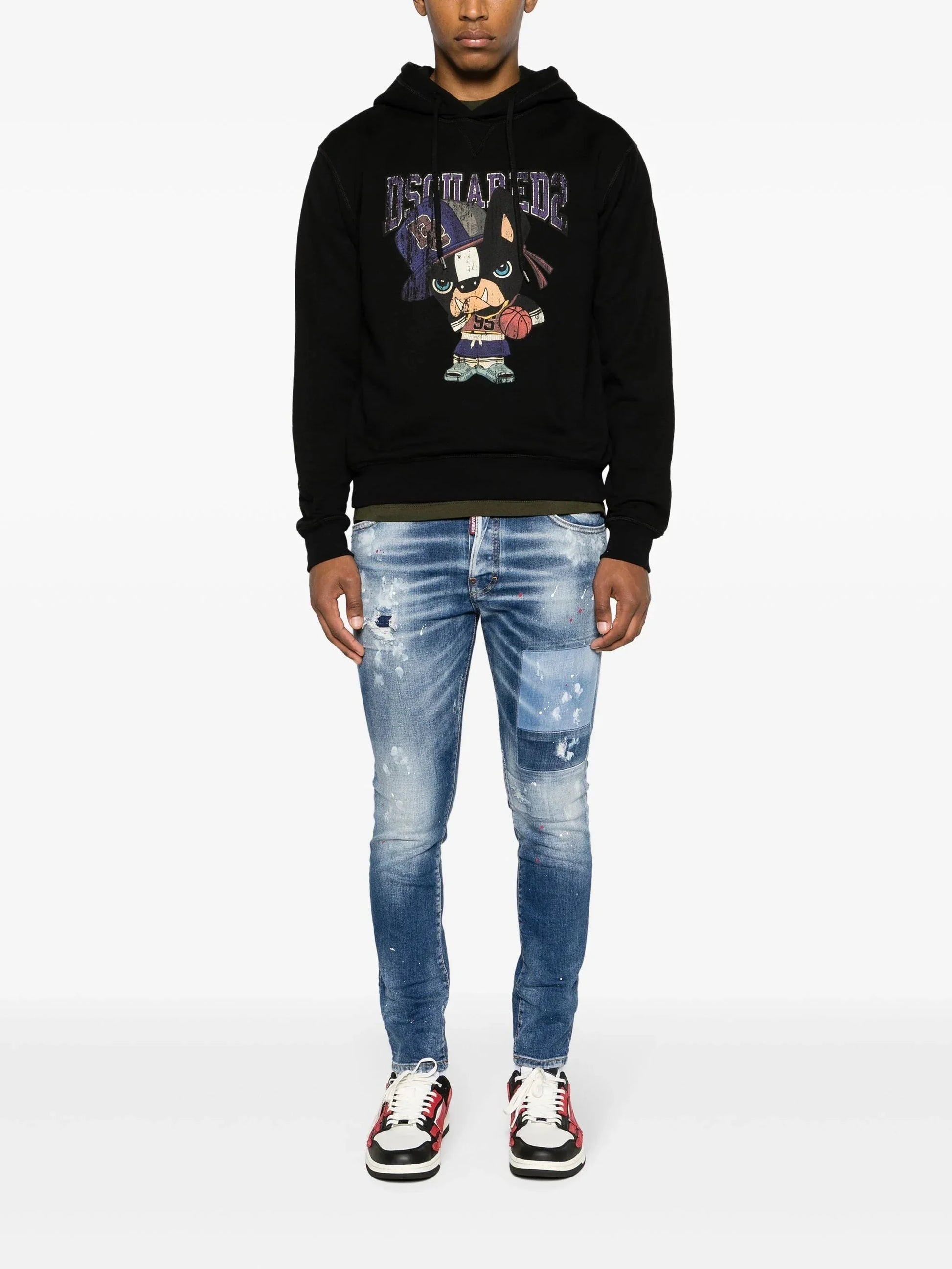 Paint Splatter Distressed Skinny Jeans by Dsquared2 - bottegalusso: Premier Destination for Modern Luxury Menswear