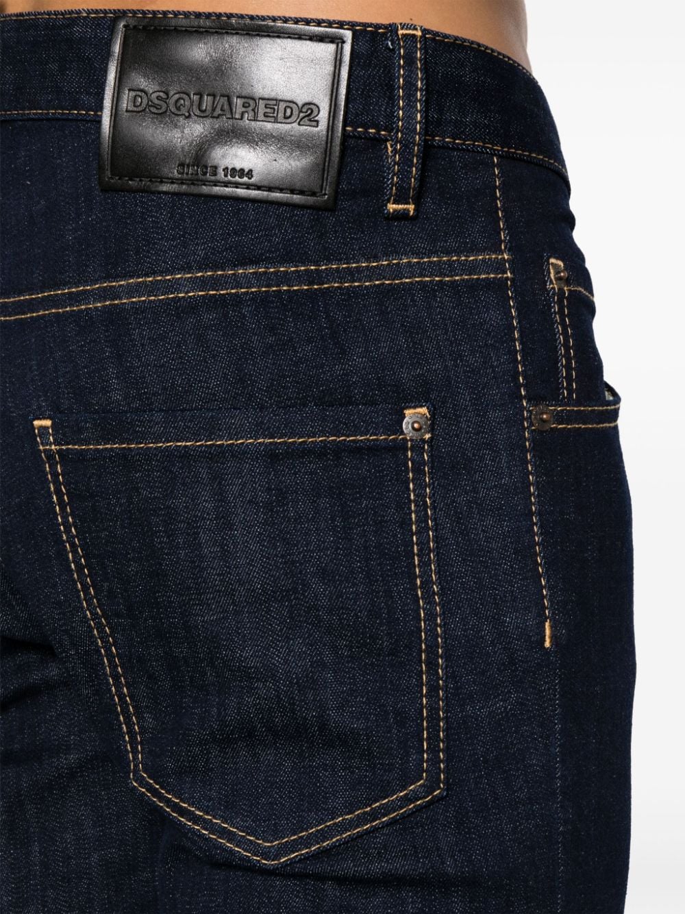 mid rise skinny jeans by dsquared2 - bottegalusso: premier destination for modern luxury menswear