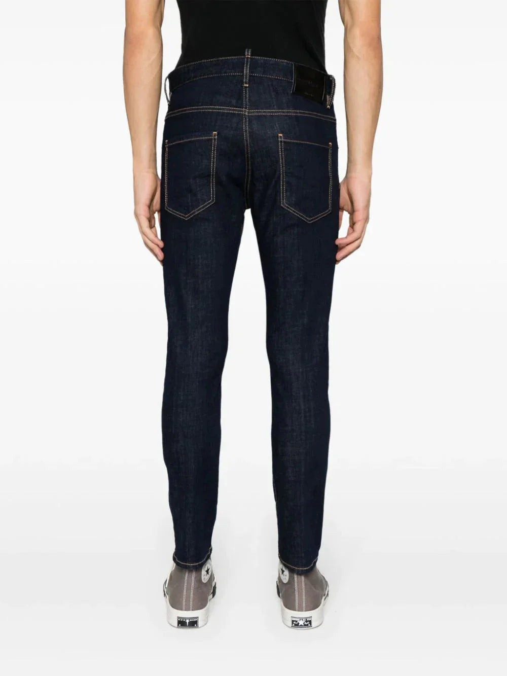 mid rise skinny jeans by dsquared2 - bottegalusso: premier destination for modern luxury menswear