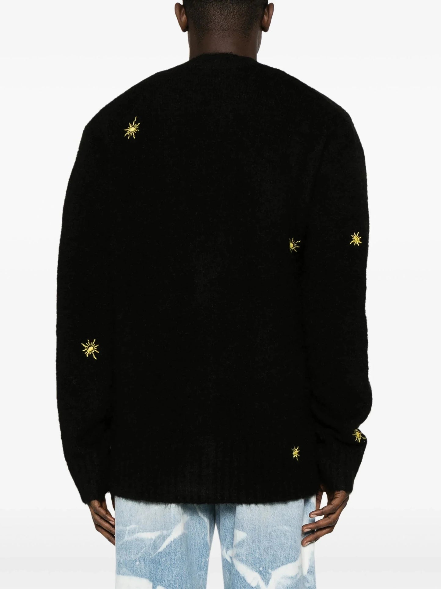 sunshine logo embroidered cardigan by nahmias - bottegalusso: premier destination for modern luxury menswear