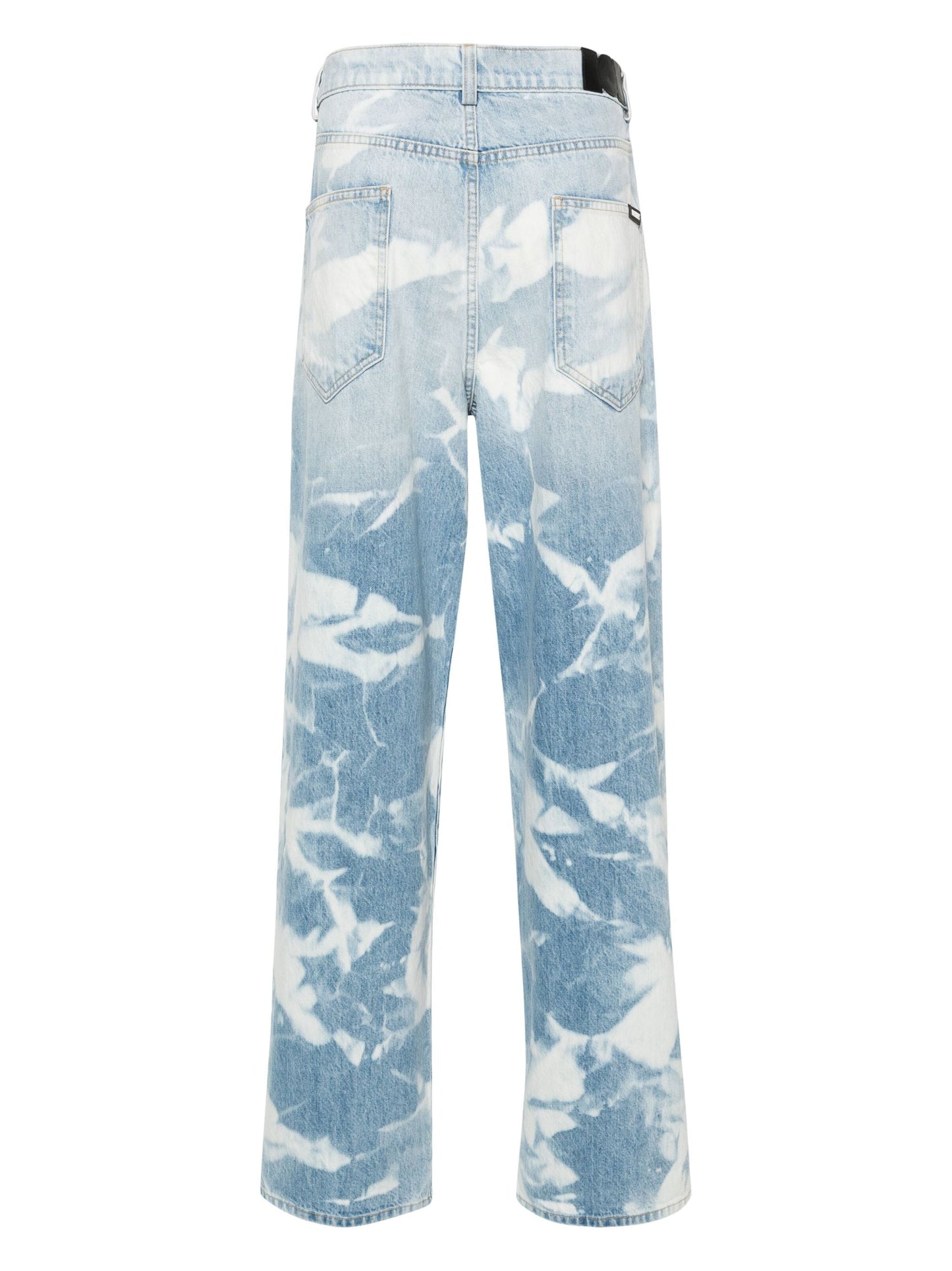 straight leg bleached jeans by nahmias - bottegalusso: premier destination for modern luxury menswear