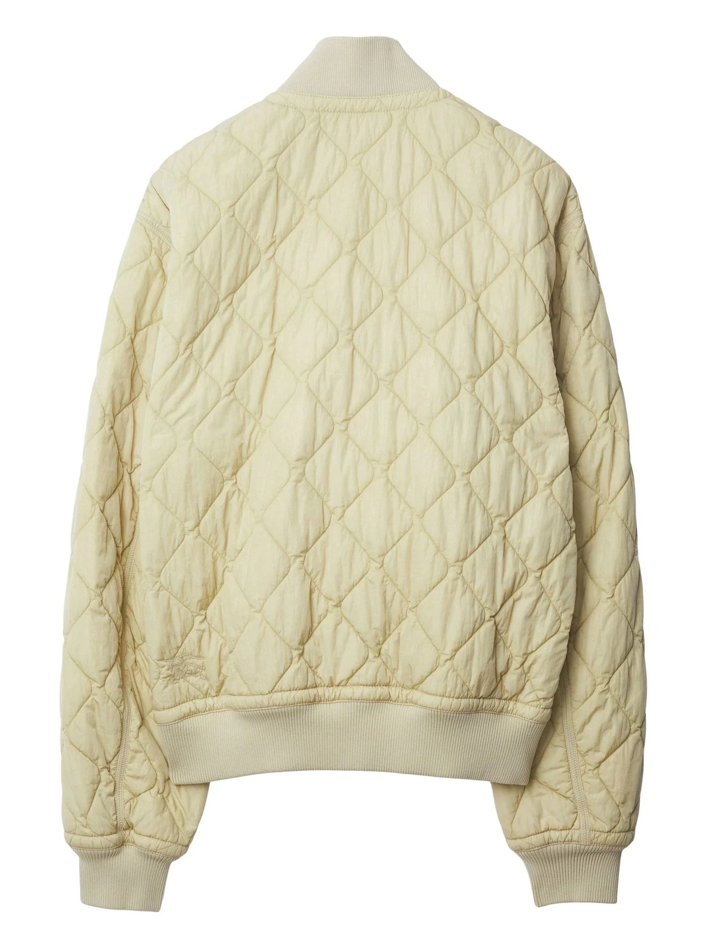 stand up collar quilted bomber jacket