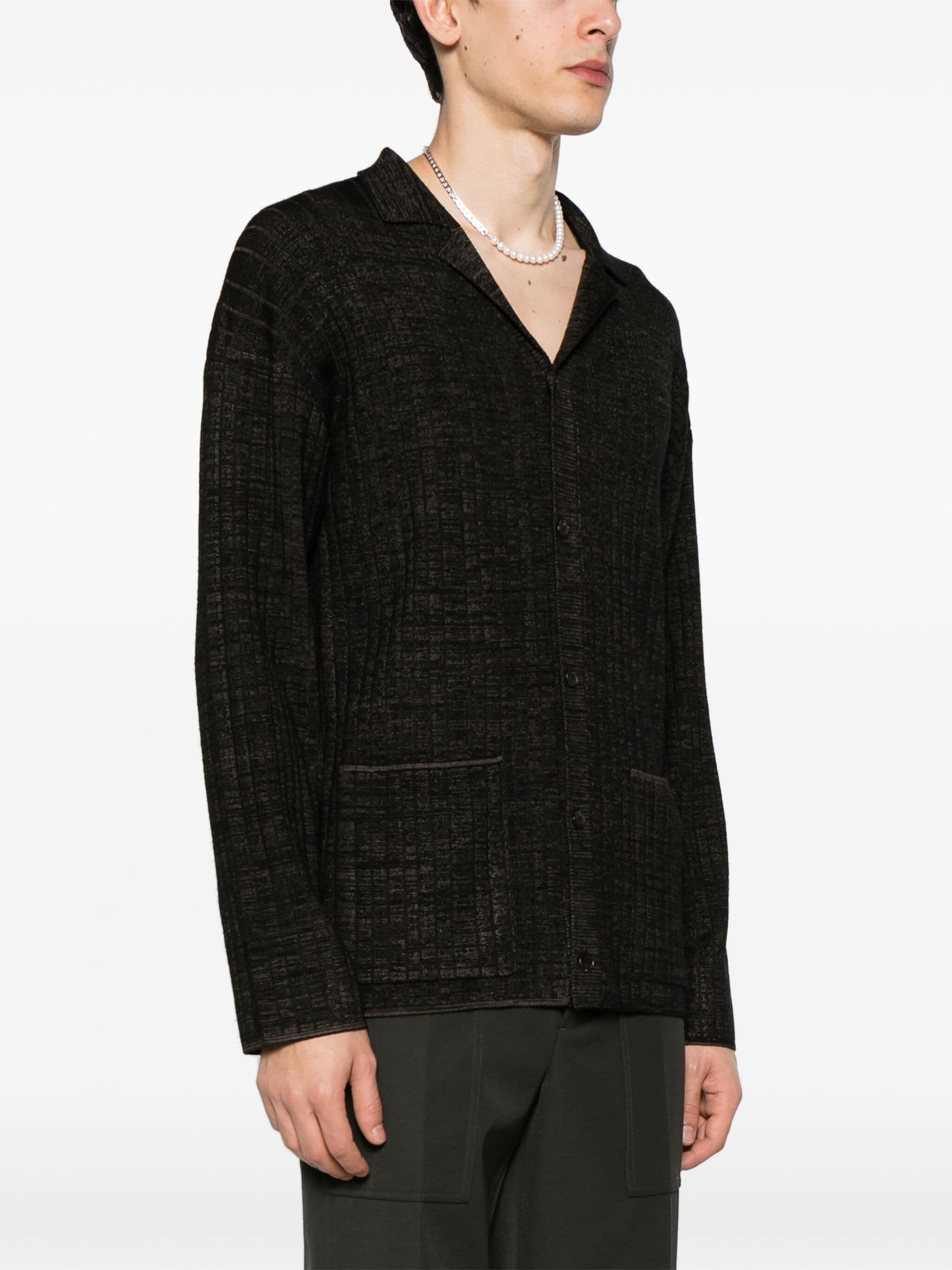 torben ribbed knit cardigan by nanushka - bottegalusso: premier destination for modern luxury menswear