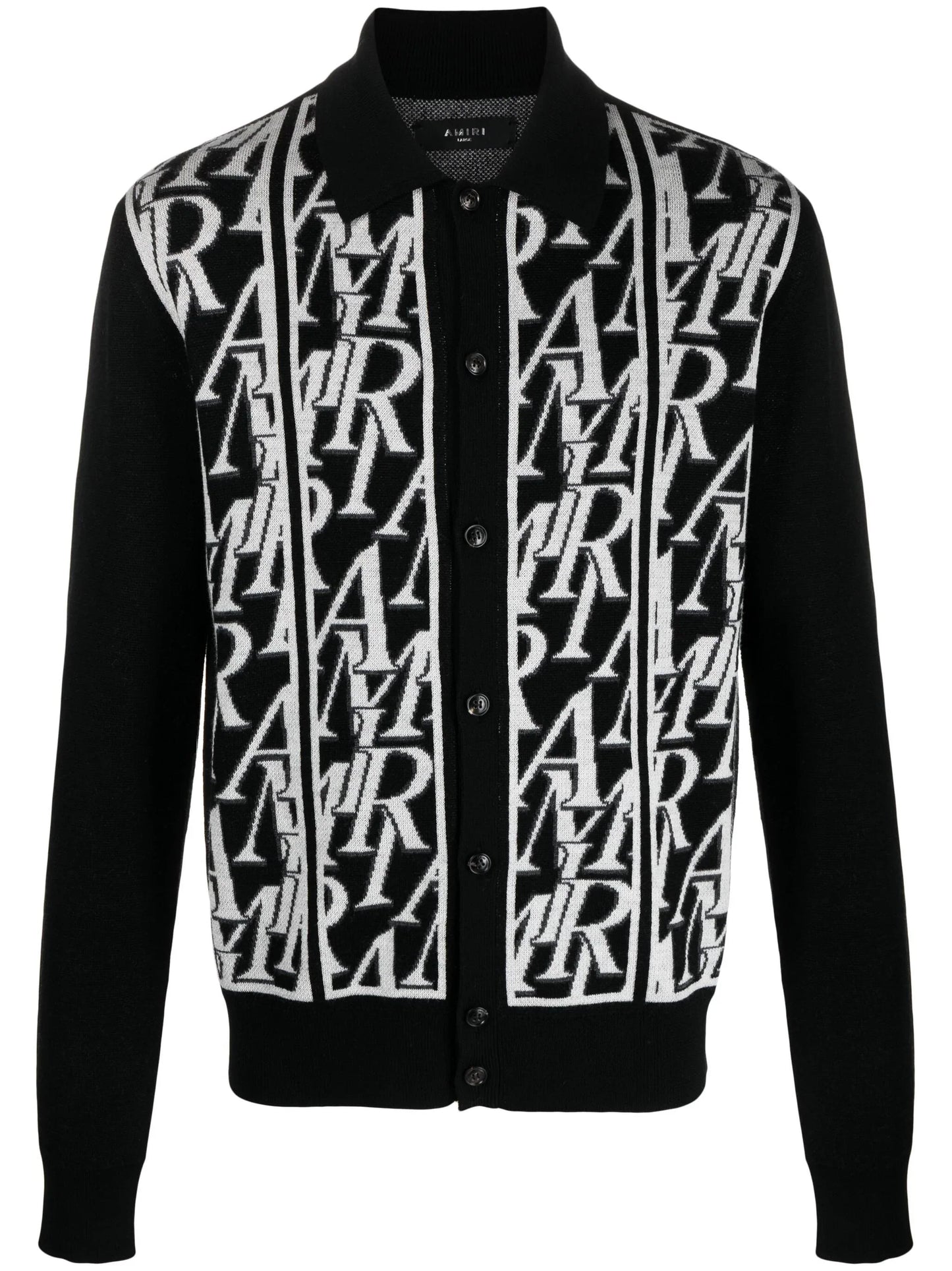 repeat wool jacquard cardigan by amiri - bottegalusso: premier destination for modern luxury menswear