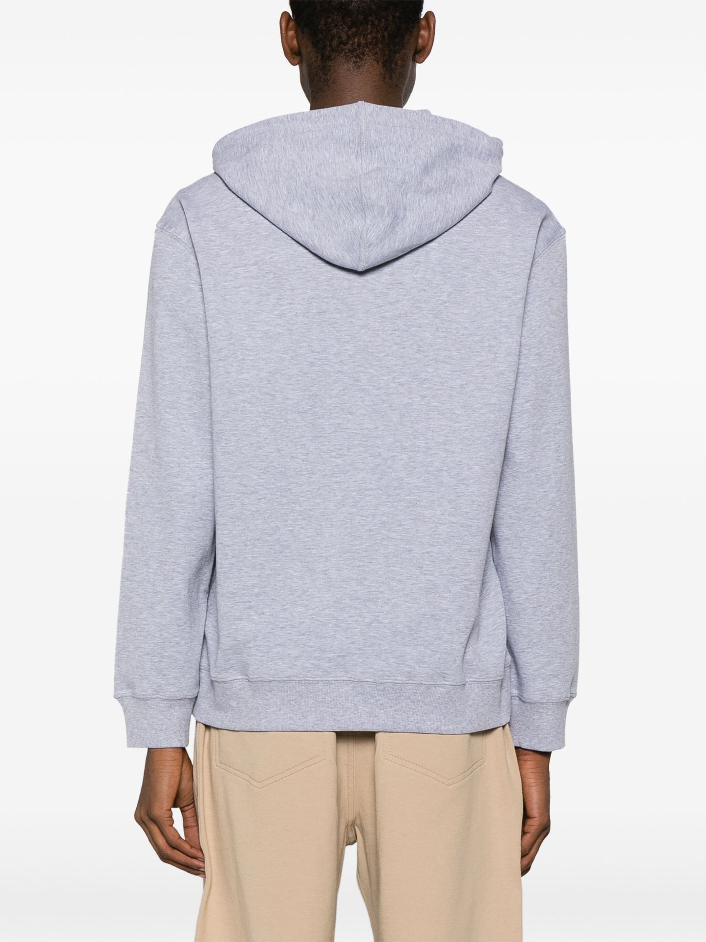 mélange effect jersey hoodie by brunello cucinelli - bottegalusso: premier destination for modern luxury menswear