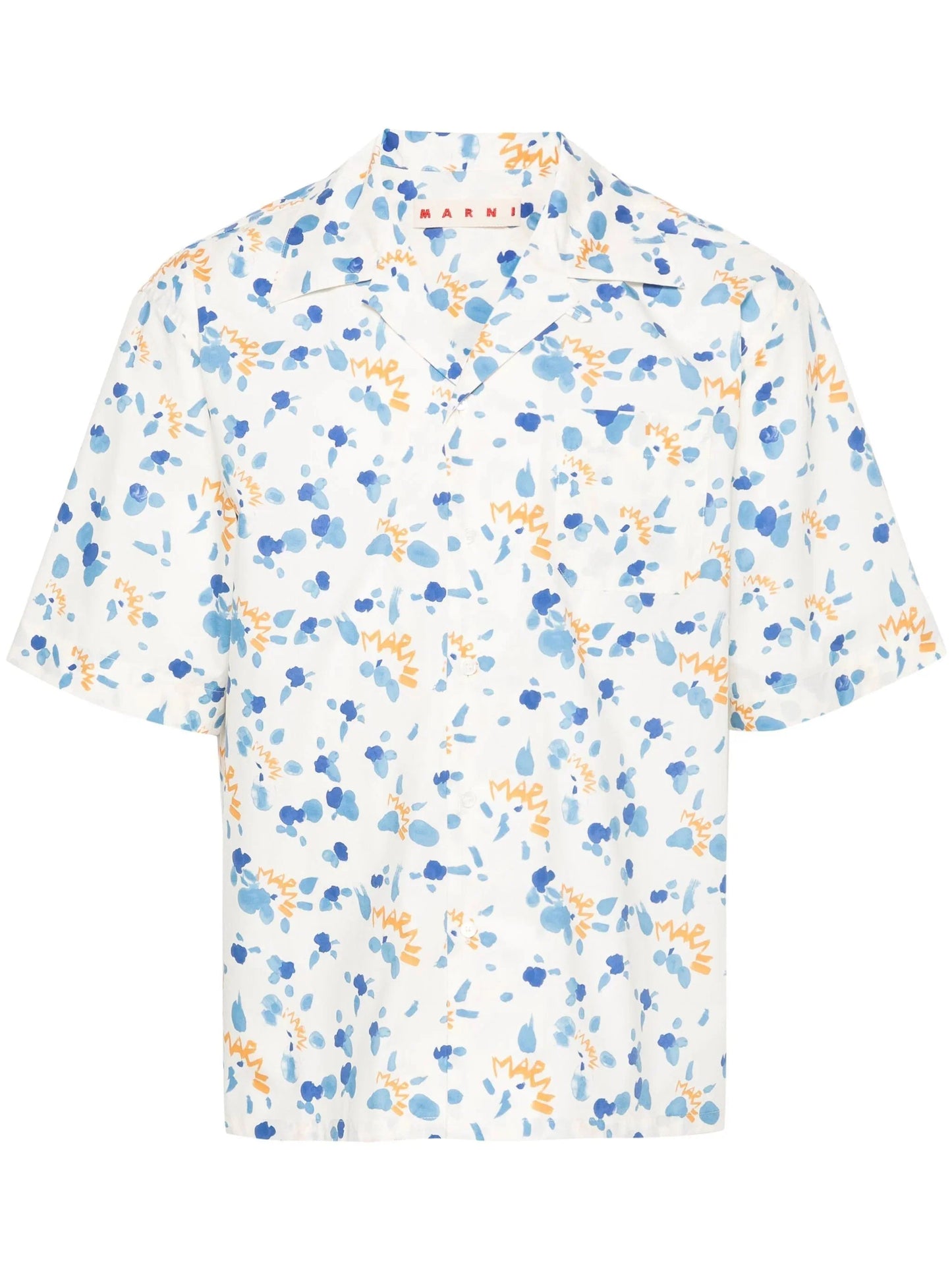 logo print cotton shirt