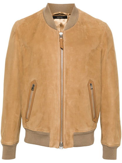 Suede Bomber Jacket