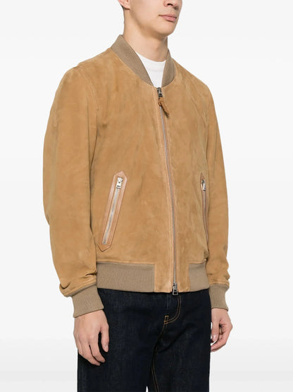 Suede Bomber Jacket