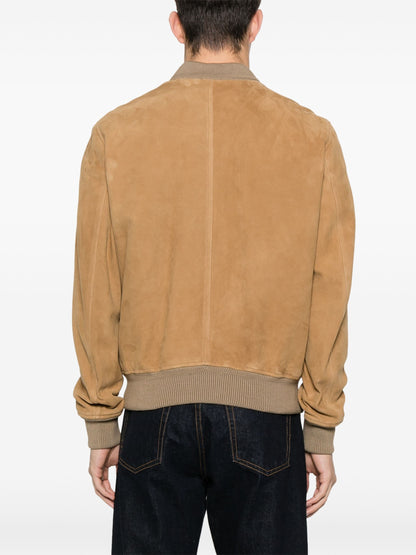 Suede Bomber Jacket