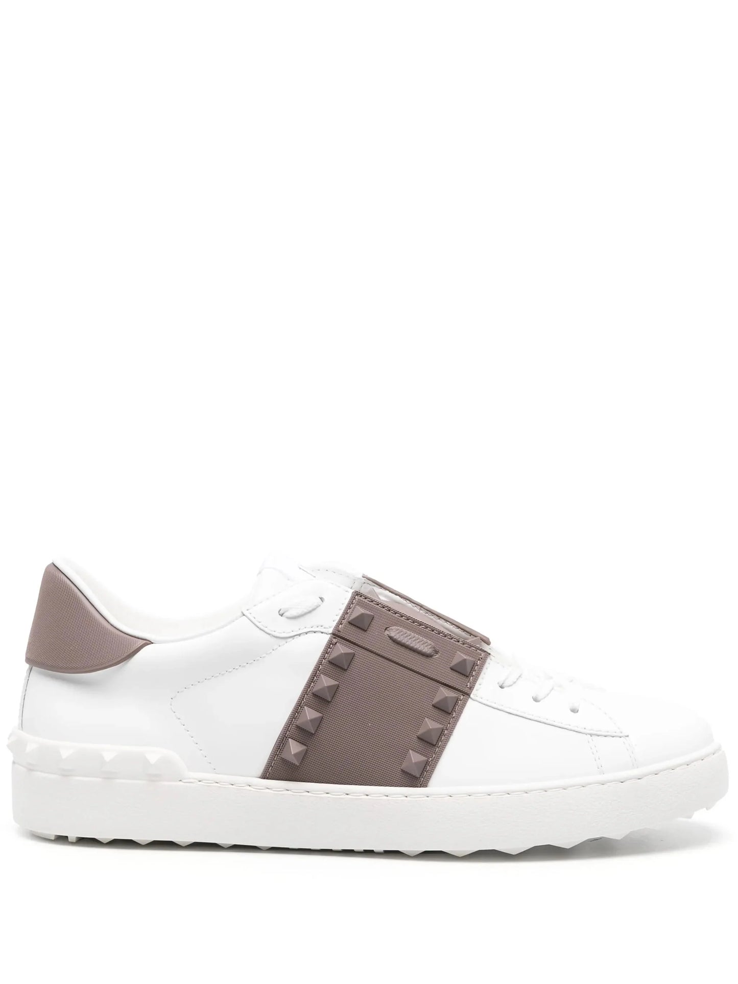 rockstud untitled leather sneakers by valentino garavani - bottegalusso: premier destination for modern luxury menswear