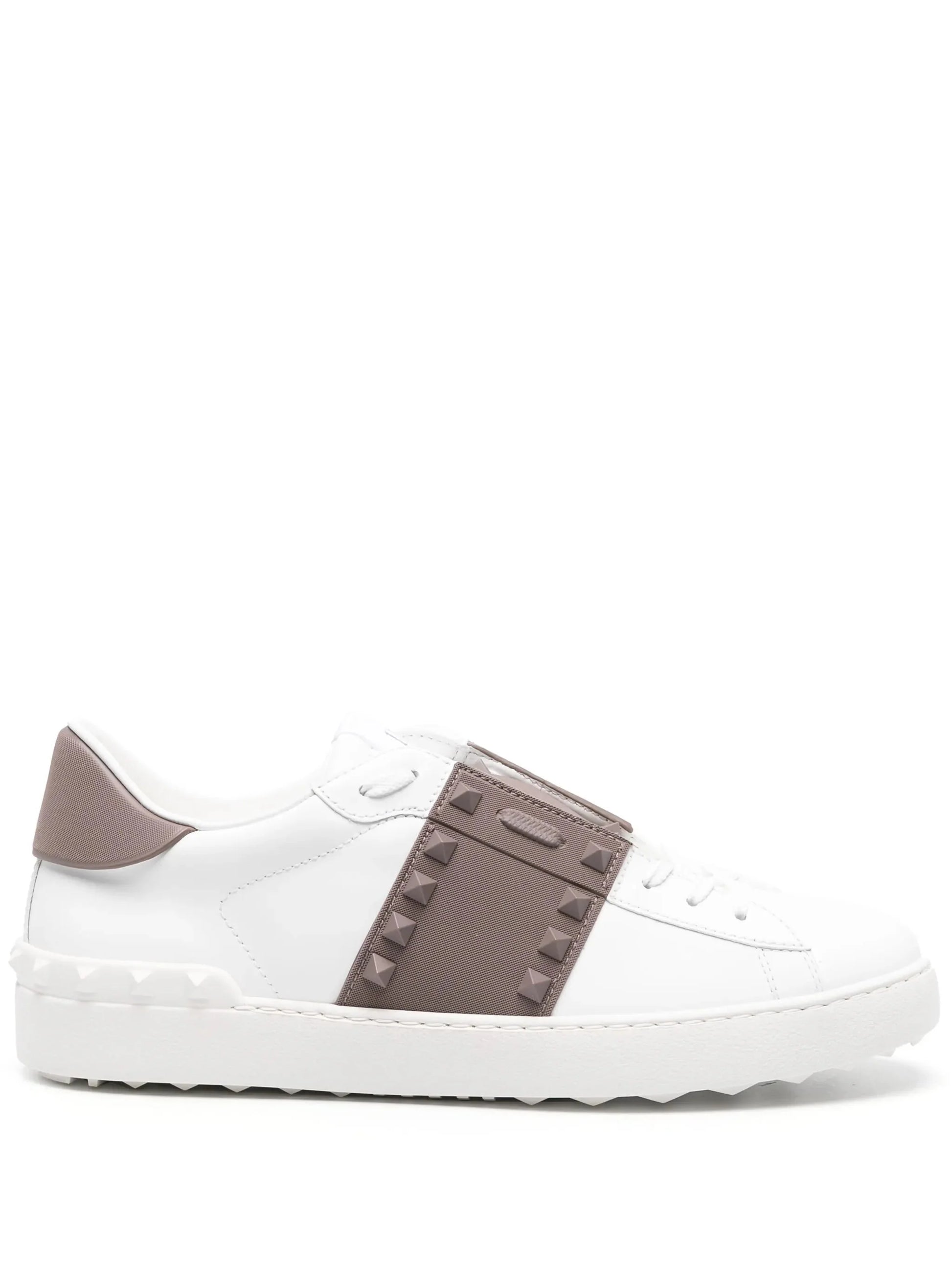 Rockstud Untitled Leather Sneakers by Valentino Garavani - bottegalusso: Premier Destination for Modern Luxury Menswear