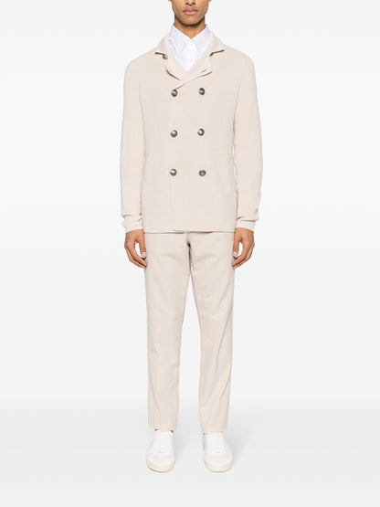 Stand Up Collar Cotton Cardigan by Brunello Cucinelli - bottegalusso: Premier Destination for Modern Luxury Menswear