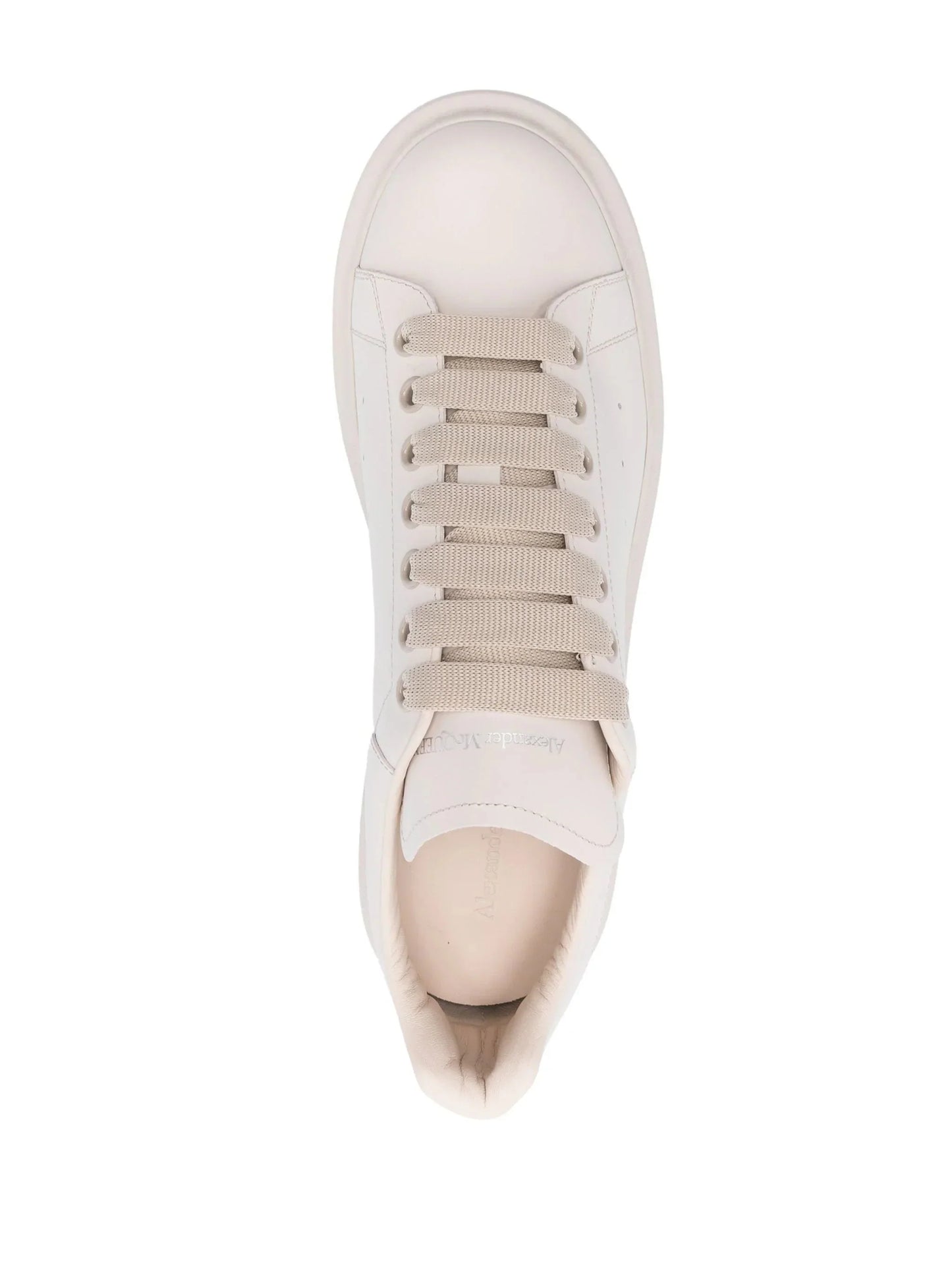 oversized leather sneakers by alexander mcqueen - bottegalusso: premier destination for modern luxury menswear