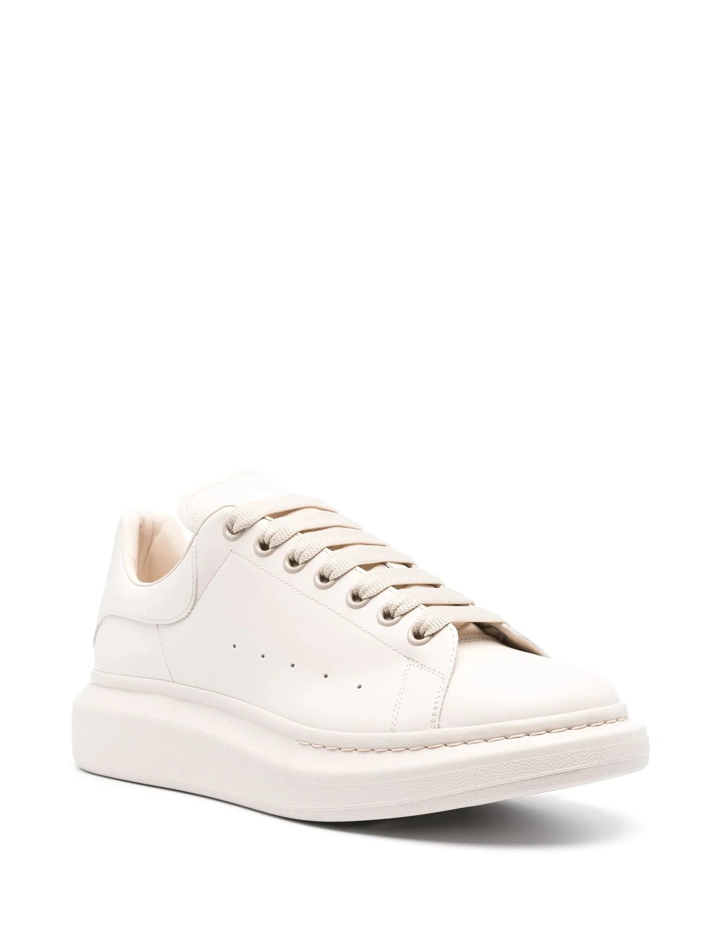 oversized leather sneakers by alexander mcqueen - bottegalusso: premier destination for modern luxury menswear