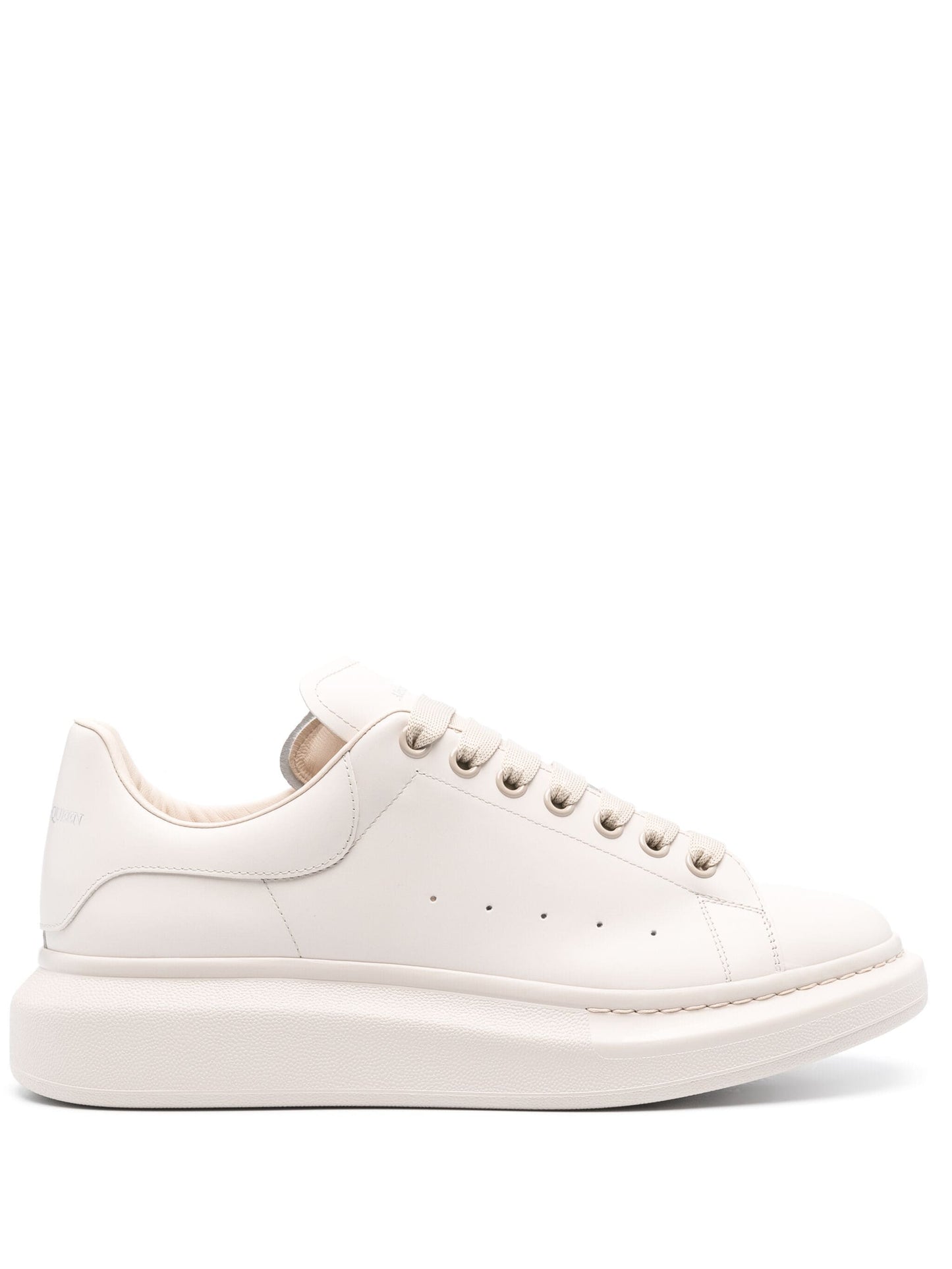 oversized leather sneakers by alexander mcqueen - bottegalusso: premier destination for modern luxury menswear