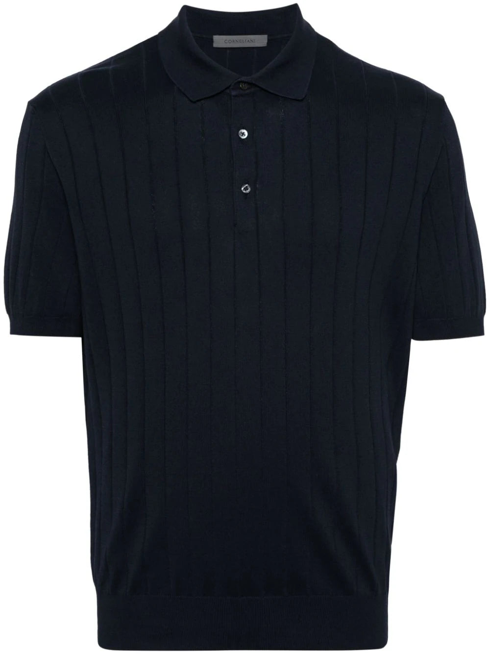 wide-ribbed polo shirt