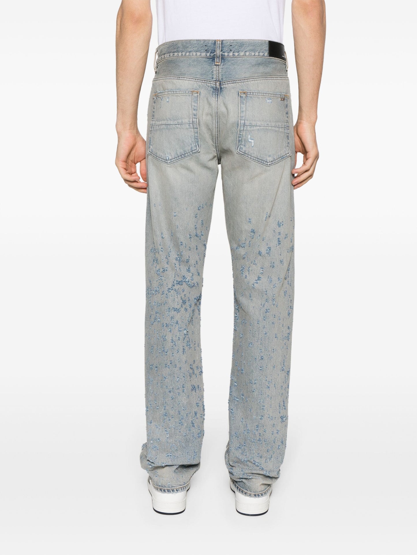 shotgun straight leg jeans by amiri - bottegalusso: premier destination for modern luxury menswear