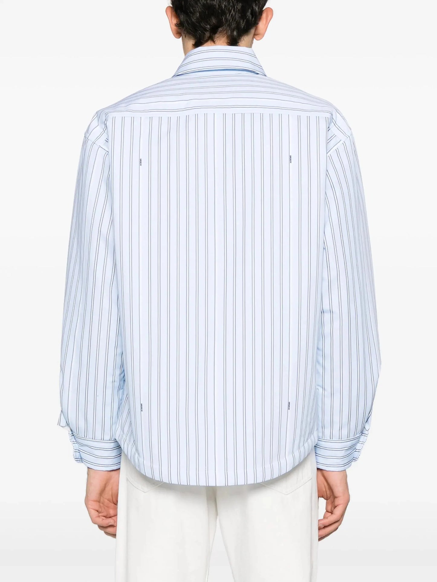 pinstriped padded shirt