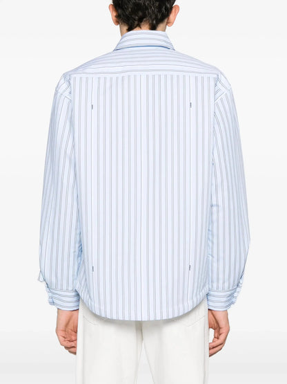 Pinstriped Padded Shirt