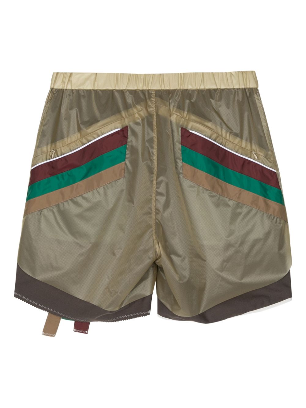 colour-block panelled shorts