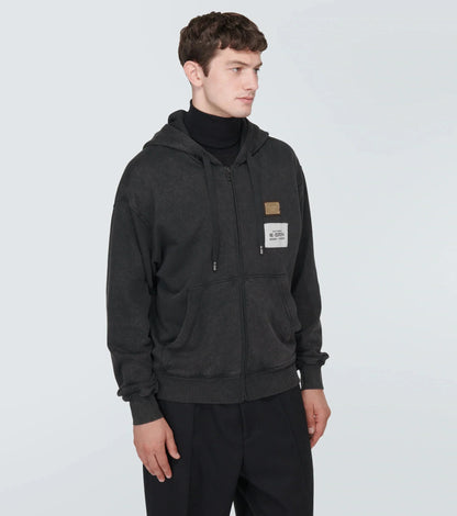 Re-Edition Cotton Jersey Hoodie by Dolce & Gabbana - bottegalusso: Premier Destination for Modern Luxury Menswear