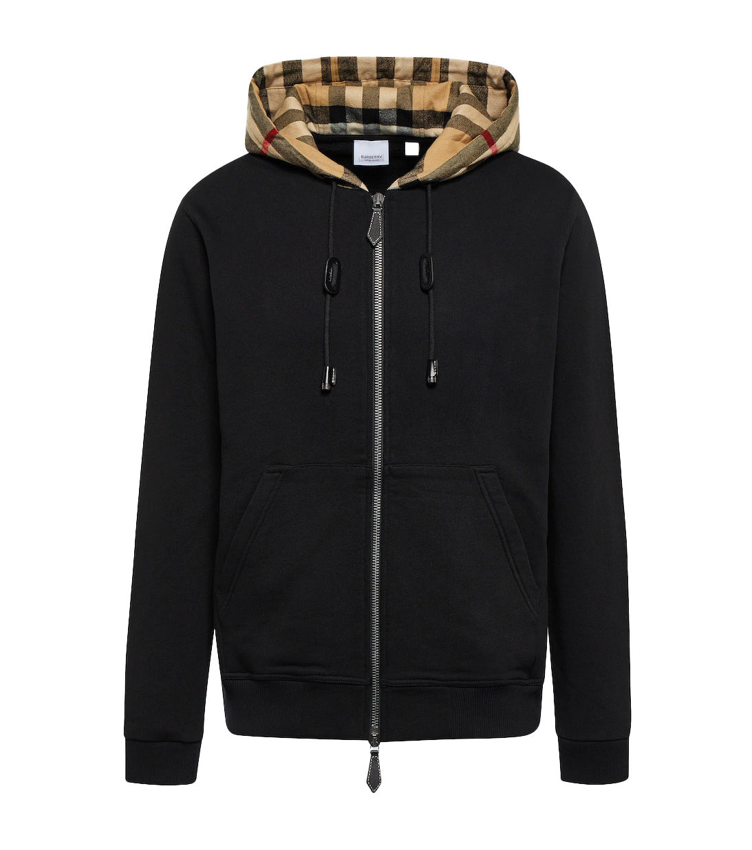 vintage check cotton hoodie by burberry - bottegalusso: premier destination for modern luxury menswear